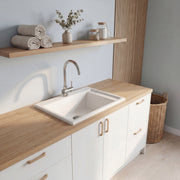 Neptune Eco 2420 Acrylic Drop-In Single Bowl Laundry Sink in White