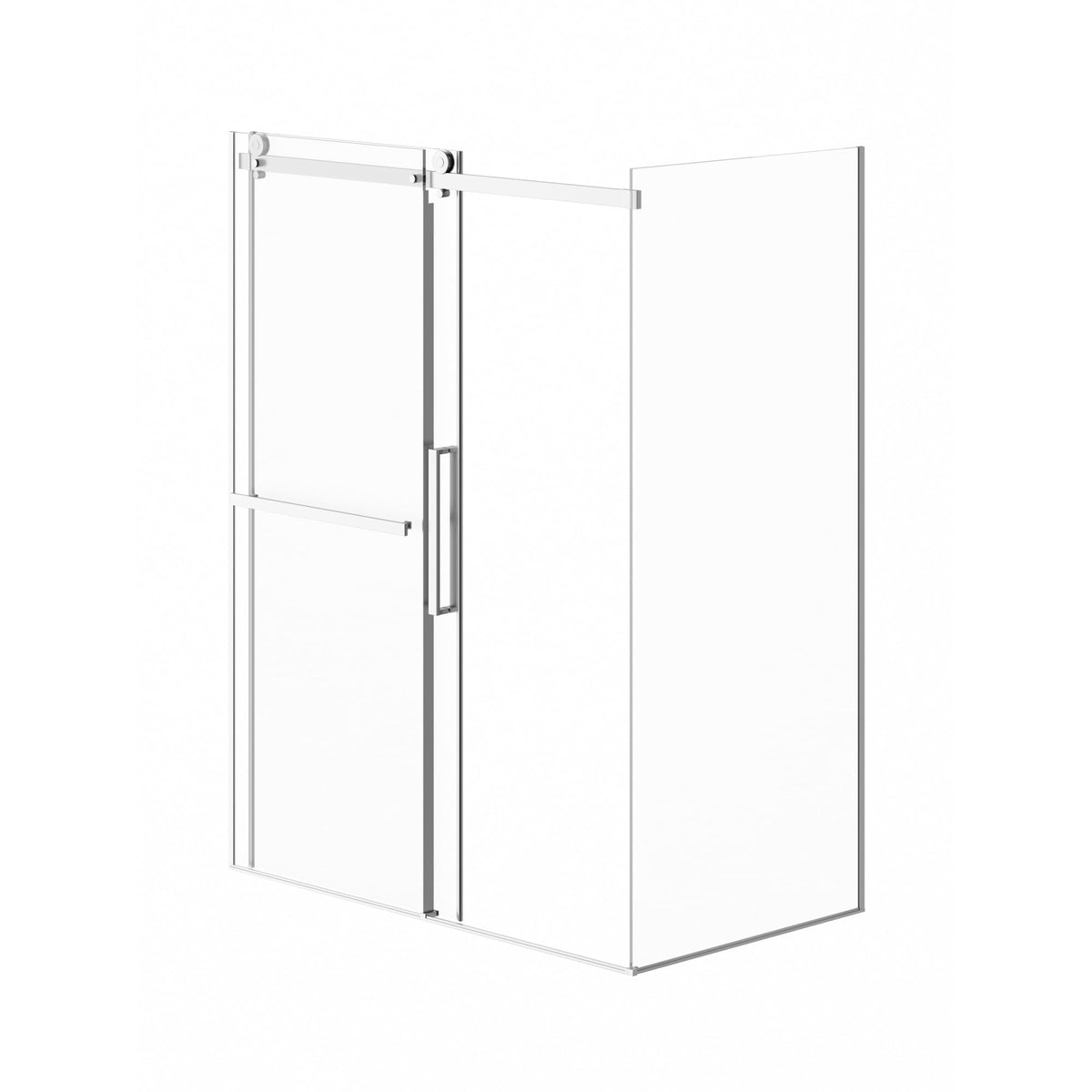 Neptune Exalt 60 x 36 x 78 in 8 mm Sliding Shower Door for Corner Installation - image 2