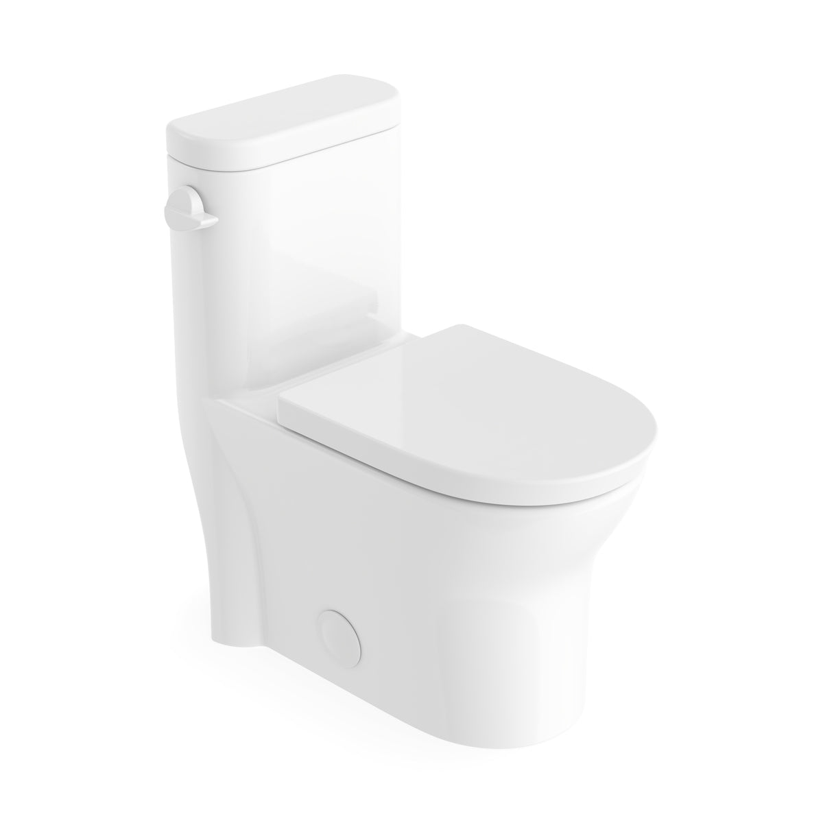 Neptune Florence 4.8L Side Flush One-Piece Toilet in White - image 3