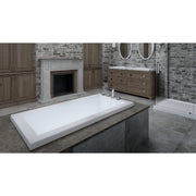 Neptune Flory de Colt 7760 Acrylic Drop-in End Drain Bathtub in White
