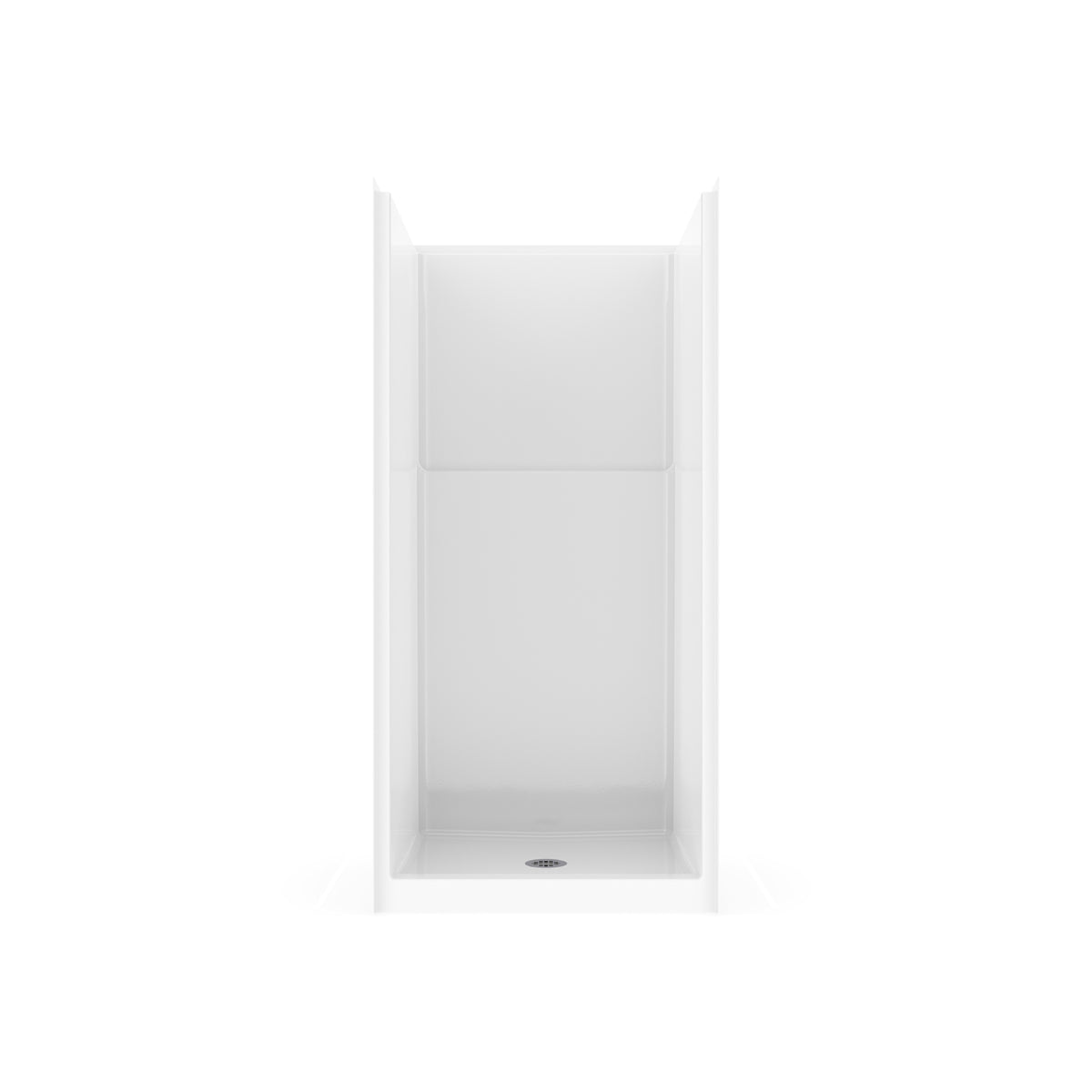 Neptune Galatea SH3636 Acrylx Alcove Center Drain One-Piece Shower in White - image 2
