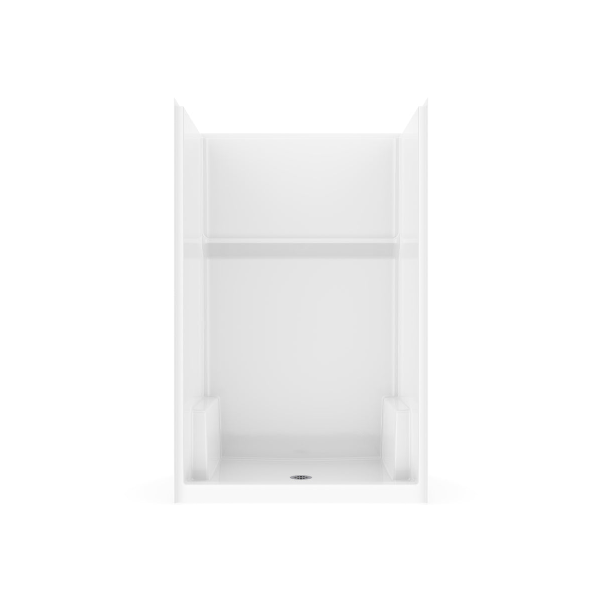 Neptune Galatea SH4836 Acrylx Alcove Center Drain One-Piece Shower in White - image 2