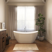 Neptune Hallstatt 6029 AFR Acrylic Freestanding Center Drain Bathtub in White