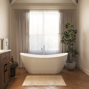Neptune Hallstatt 6729 AFR Acrylic Freestanding Center Drain Bathtub in White