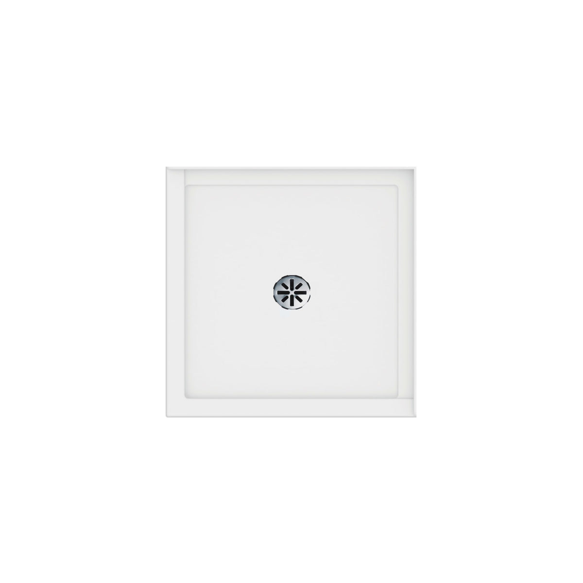 Neptune Impact 3636 Acrylic Shower Base in White with Center Drain - image 2