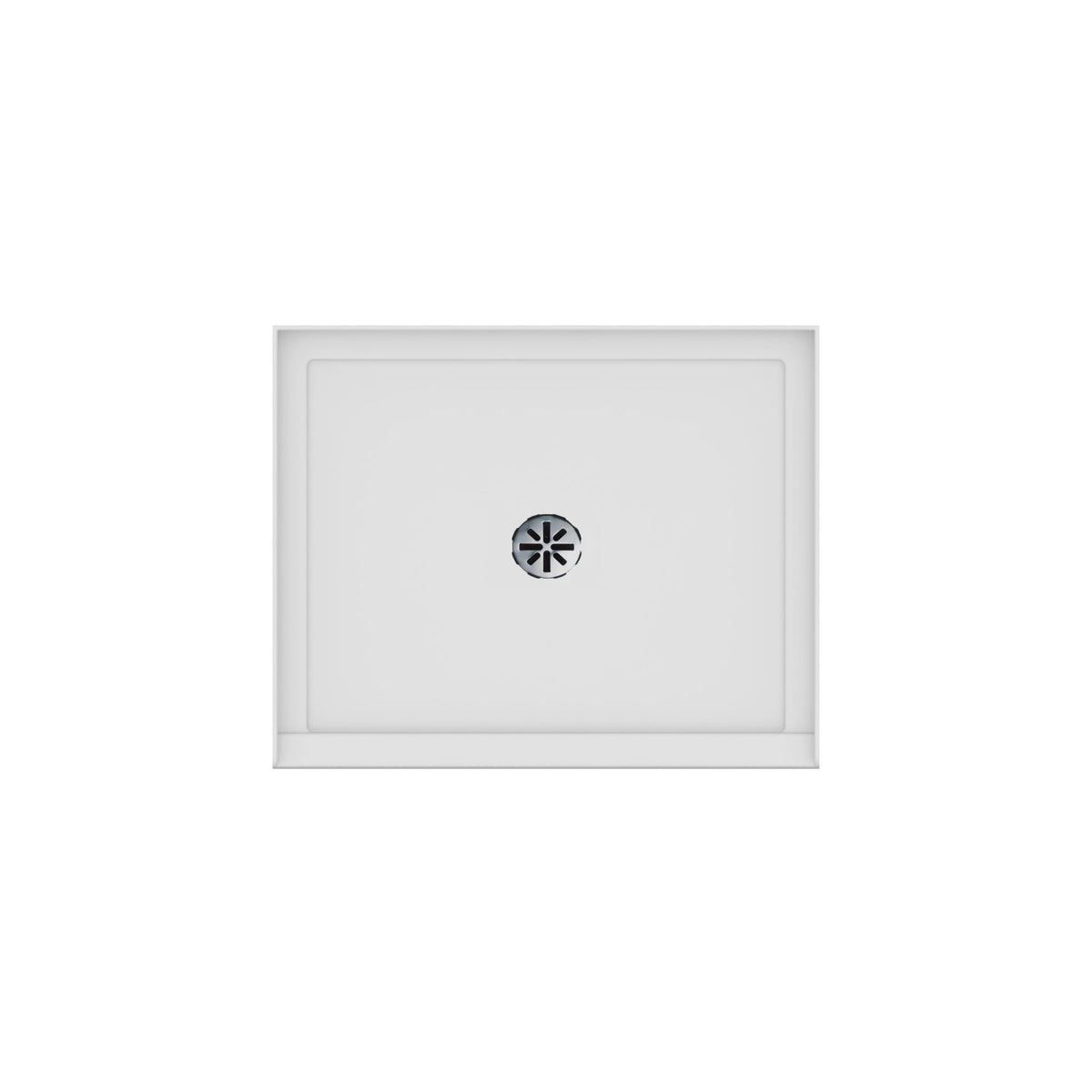 Neptune Impact 4234 Acrylic Shower Base in White with Center Drain - image 2