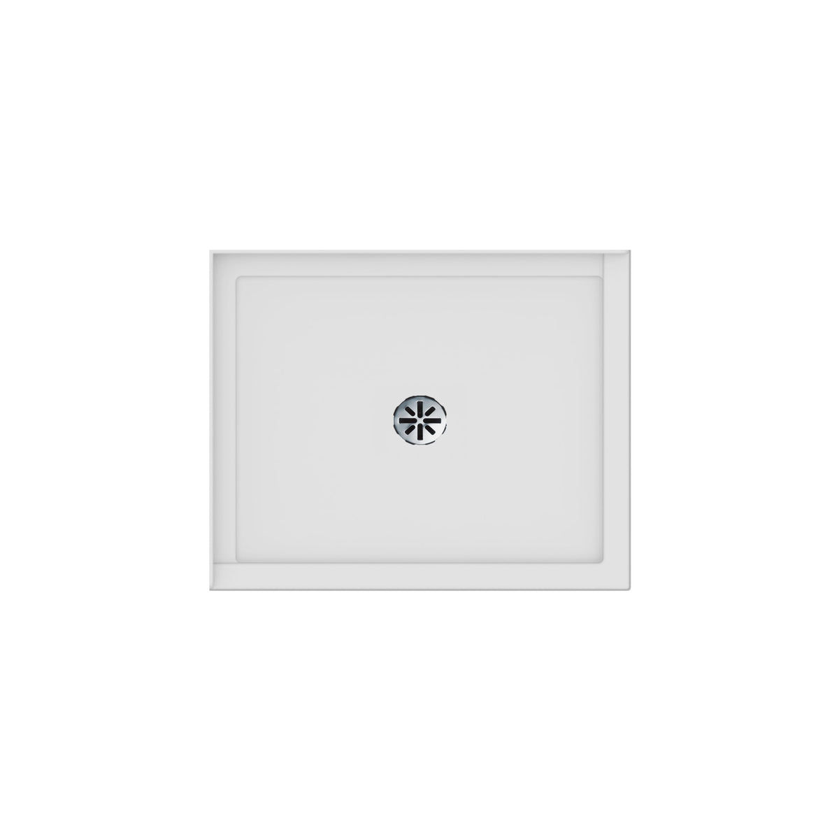Neptune Impact 4234 Acrylic Shower Base in White with Center Drain - image 3