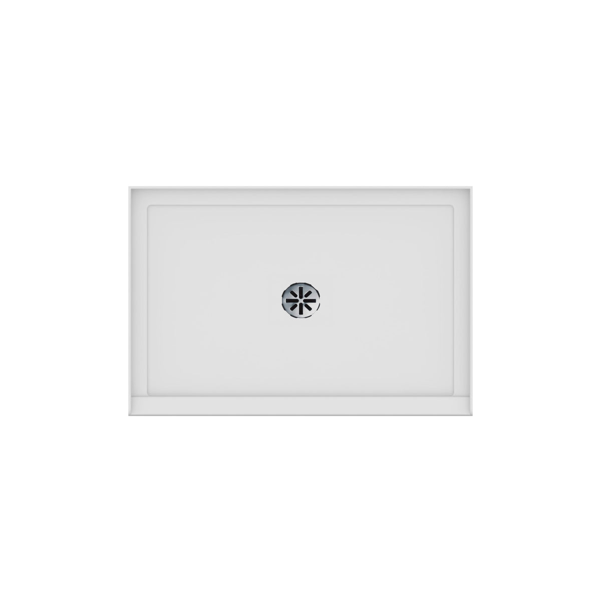 Neptune Impact 4832 Acrylic Shower Base in White with Center Drain - image 2