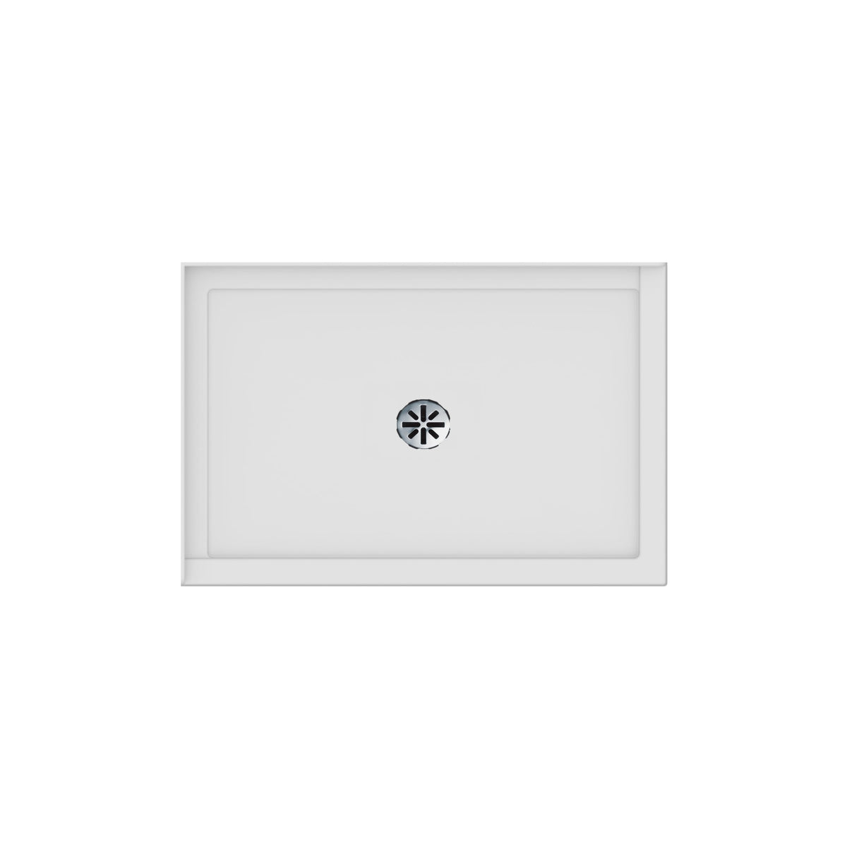 Neptune Impact 4832 Acrylic Shower Base in White with Center Drain - image 3