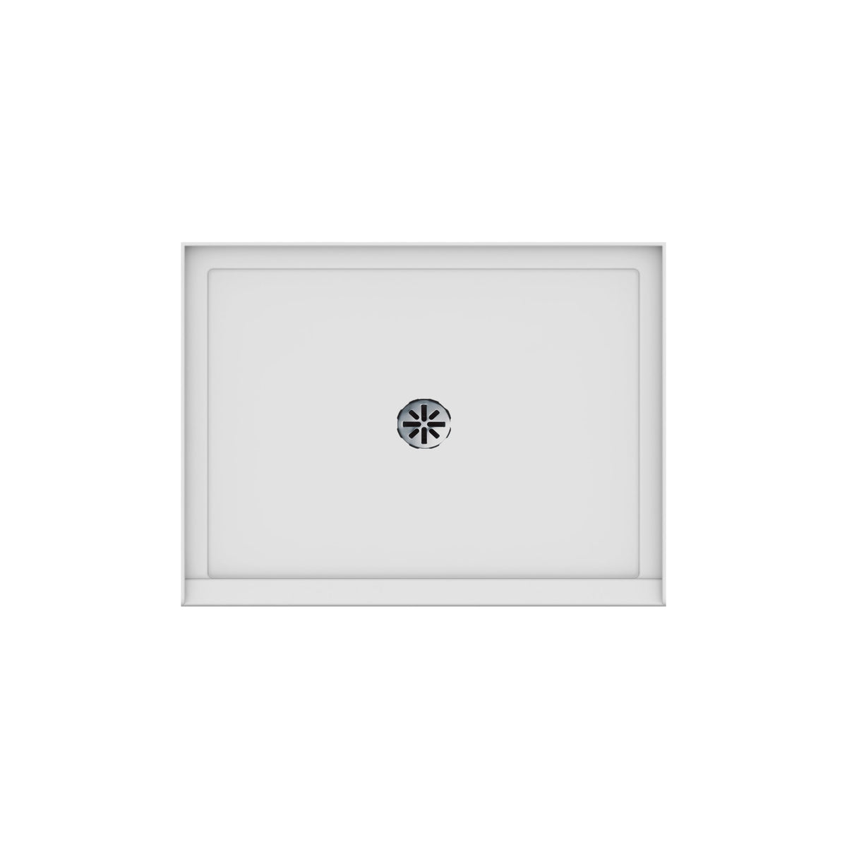 Neptune Impact 4836 Acrylic Shower Base in White with Center Drain - image 2