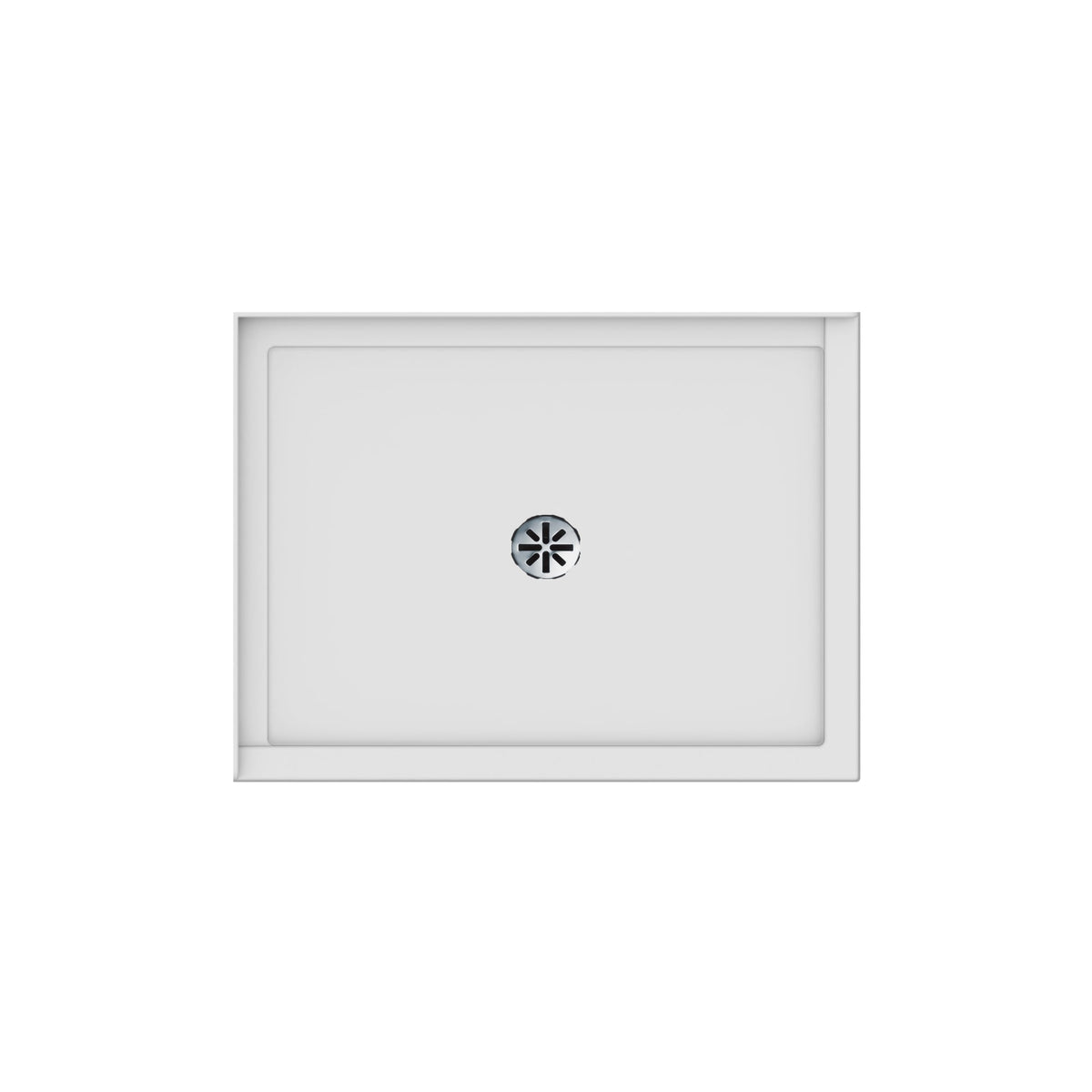 Neptune Impact 4836 Acrylic Shower Base in White with Center Drain - image 3