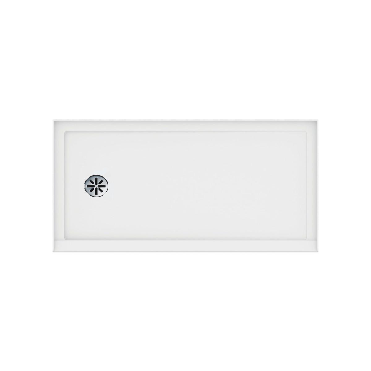 Neptune Impact 6030 Acrylic Alcove Shower Base in White - image 2