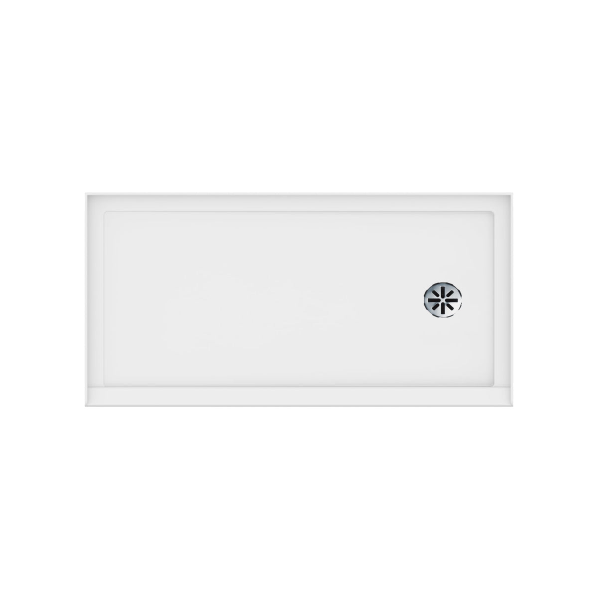 Neptune Impact 6030 Acrylic Alcove Shower Base in White - image 3