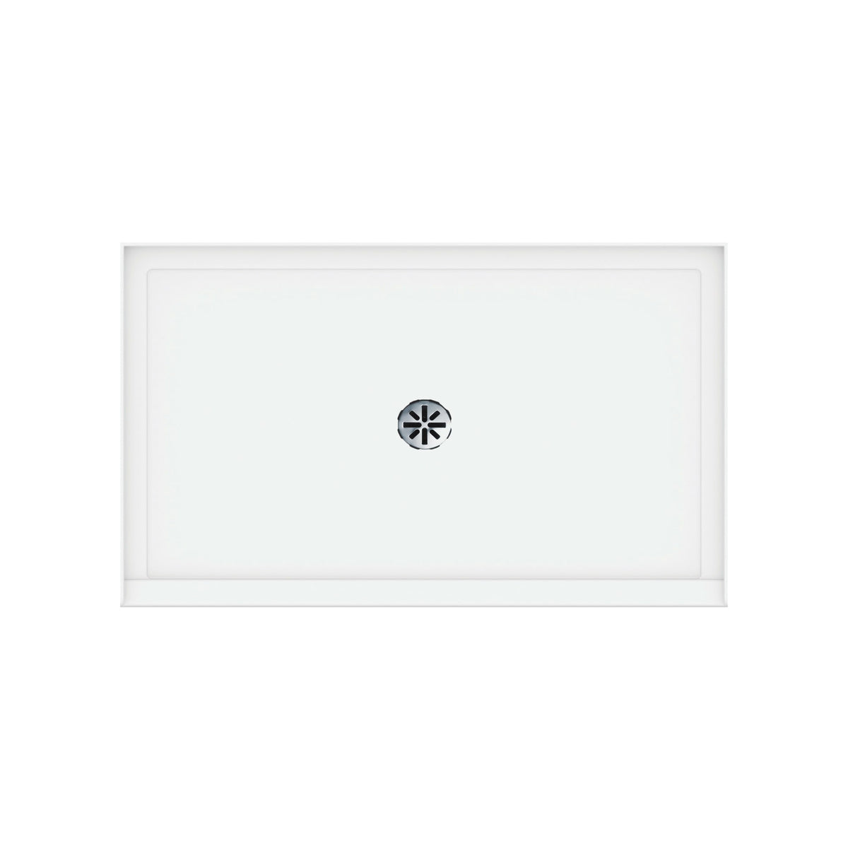 Neptune Impact 6036 Acrylic Shower Base in White with Center Drain - image 2