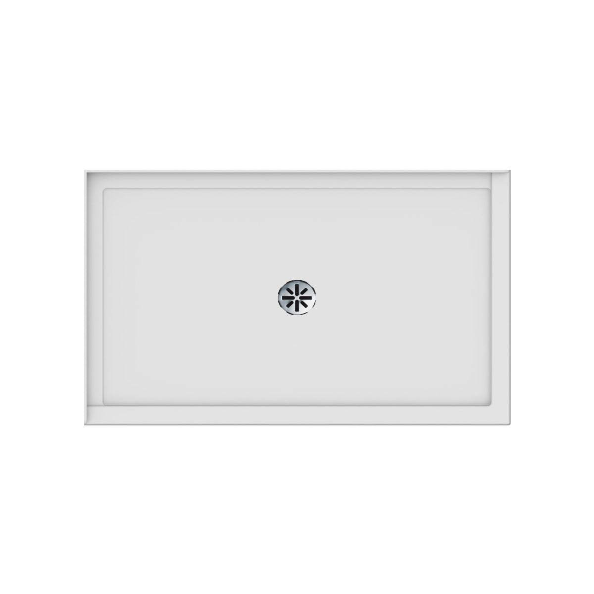 Neptune Impact 6036 Acrylic Shower Base in White with Center Drain - image 3