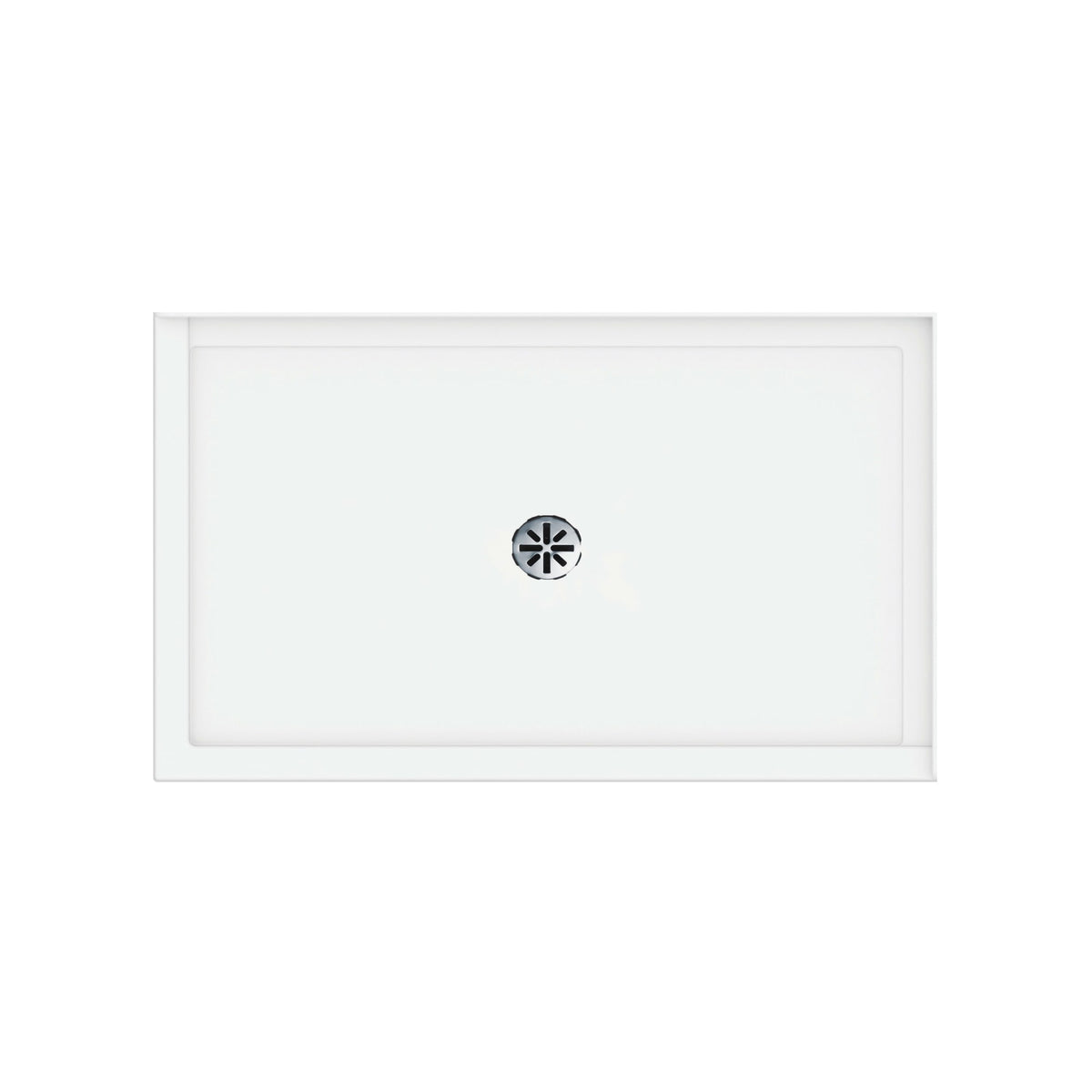 Neptune Impact 6036 Acrylic Shower Base in White with Center Drain - image 4