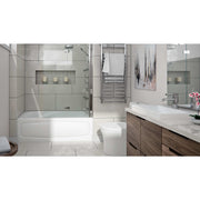 Neptune Juna 3260 IFS Acrylic Alcove Bathtub in White