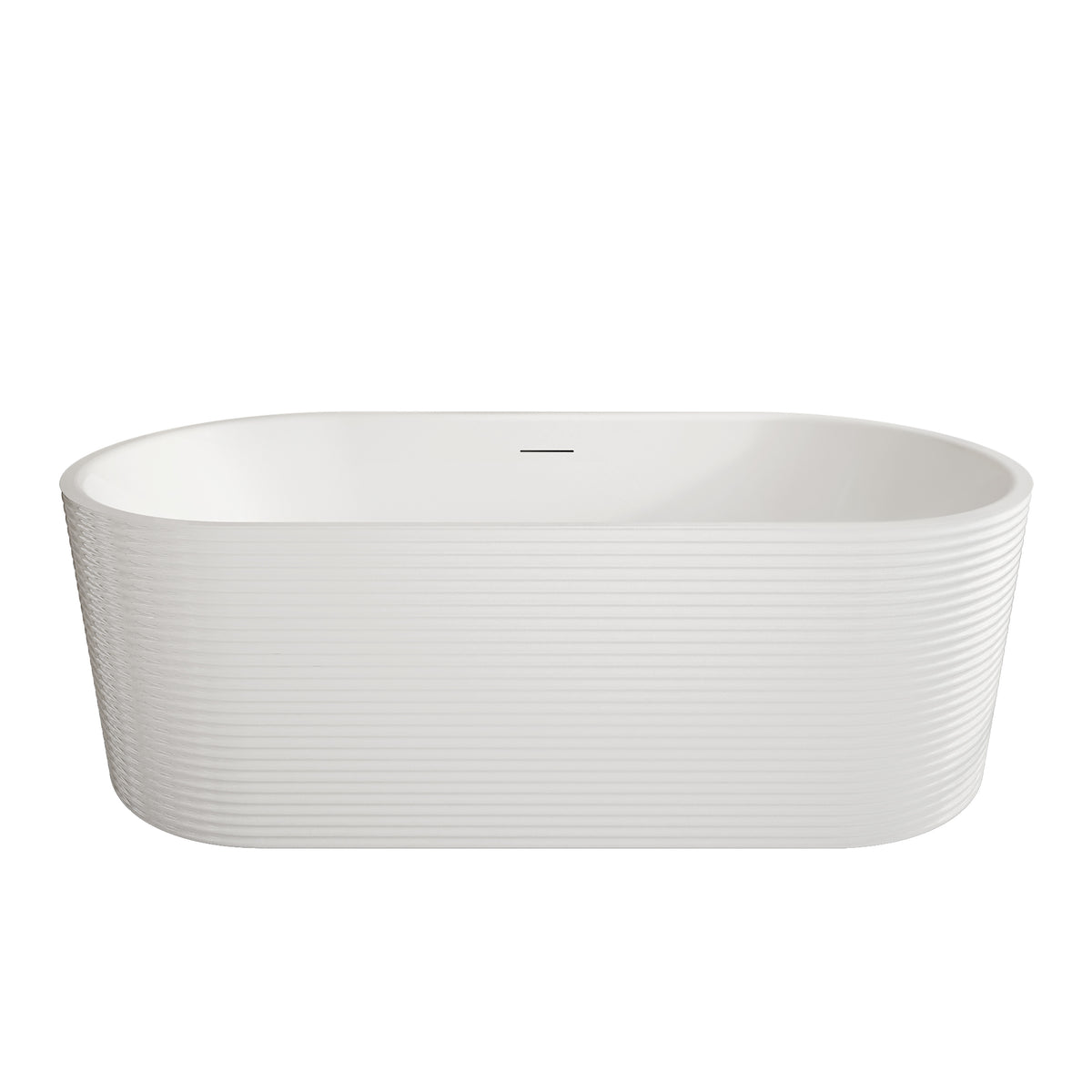 Neptune Kavala 6732 AFR Acrylic Freestanding Center Drain Bathtub in White - image 2