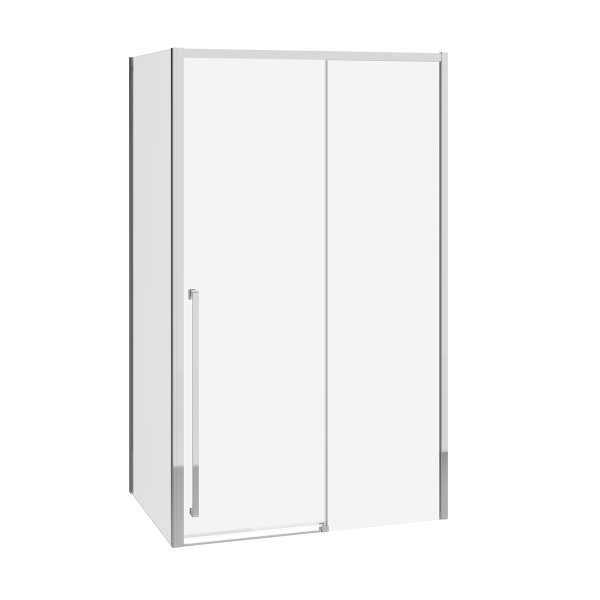 Neptune Kaveri 48 x 36 x 79 3/4 in 8mm Sliding Shower Door for Corner Installation - image 2