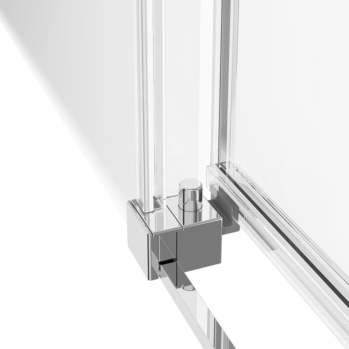 Neptune Kaveri 57 - 59 1/2 x 79 3/4 in 8mm Sliding Shower Door for Alcove Installation - image 5