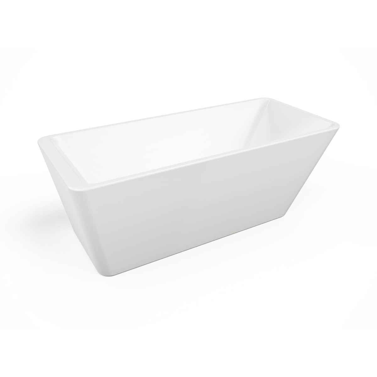 Neptune Lauzanne F1 3060 AFR Acrylic Freestanding End Drain Bathtub in White - image 2