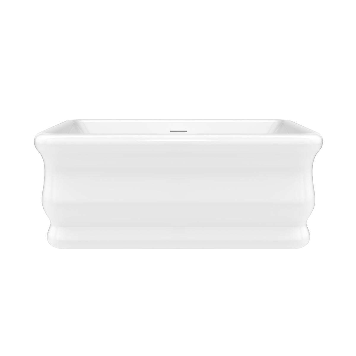 Neptune Loira 5932 Acrylic Freestanding Center Drain Bathtub in White - image 2