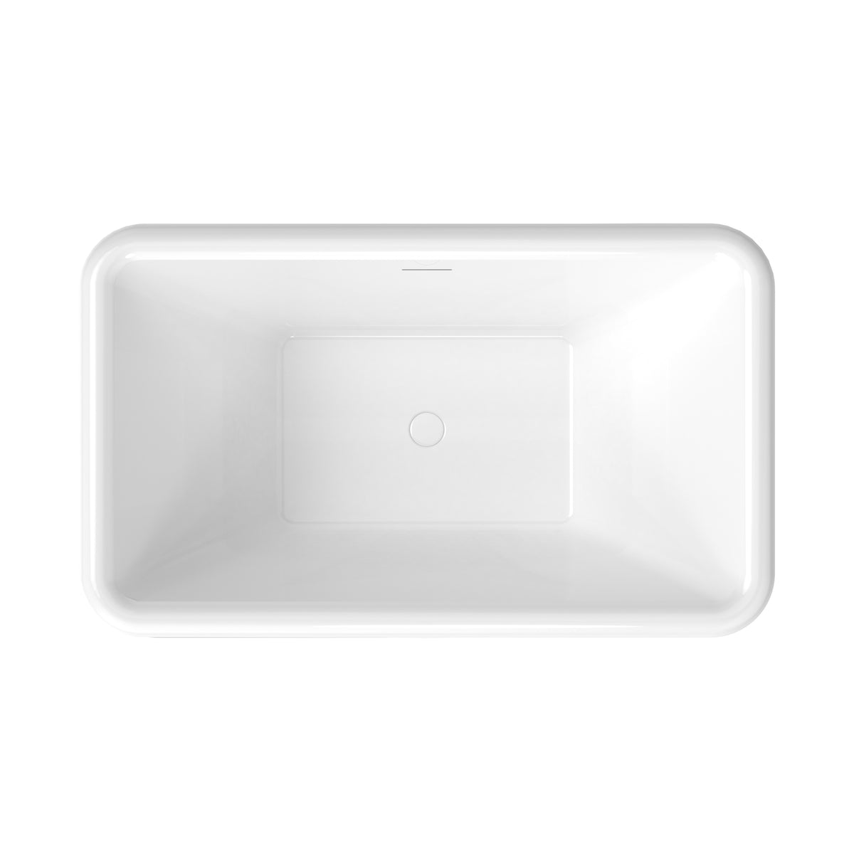 Neptune Loira 5932 Acrylic Freestanding Center Drain Bathtub in White - image 4