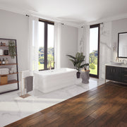 Neptune Loira 7133 Acrylic Freestanding Center Drain Bathtub in White