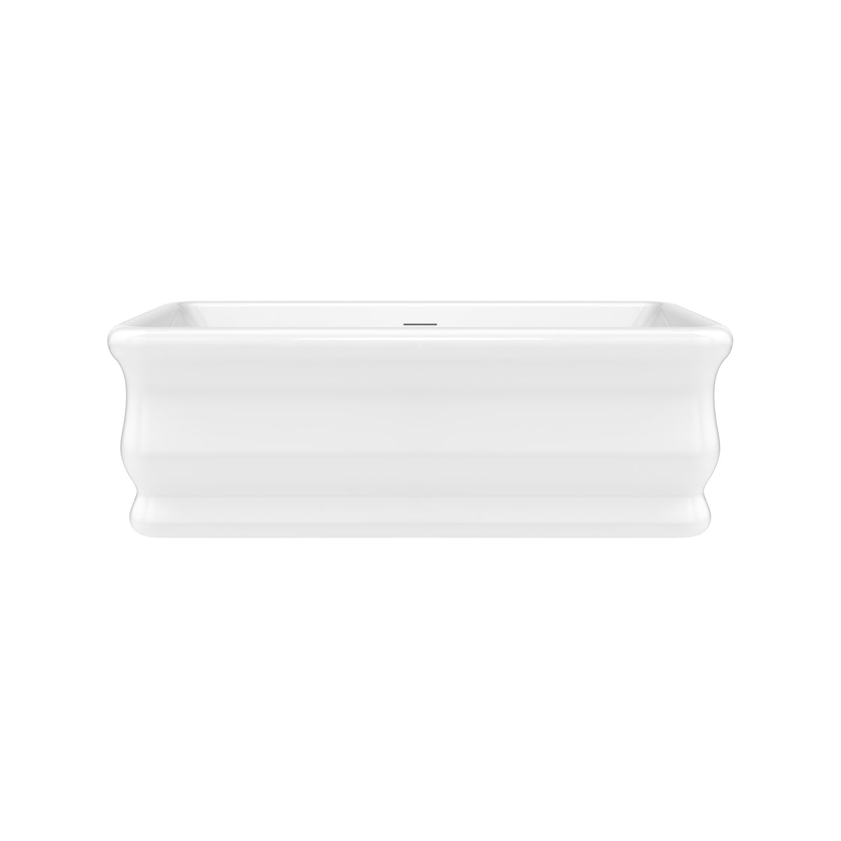 Neptune Loira 7133 Acrylic Freestanding Center Drain Bathtub in White - image 2