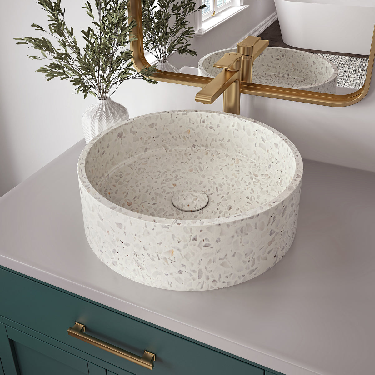 Neptune Lorna Round Terrazzo Sink