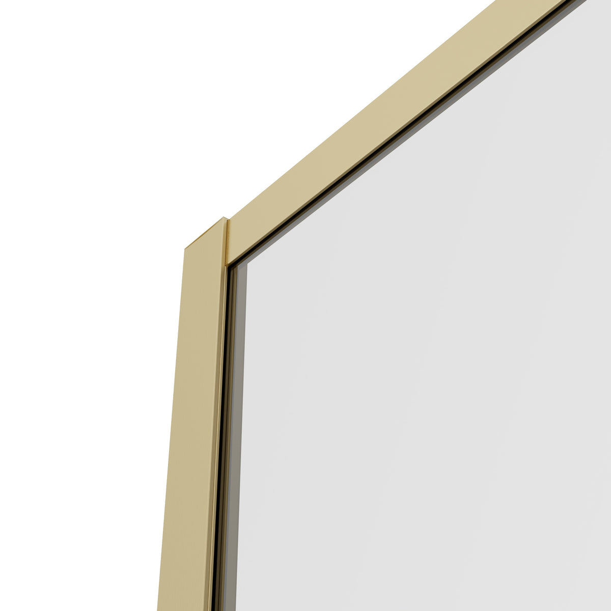 Neptune Louvart 34 x 79 3/4 in 8mm Framed Shower Screen - image 15