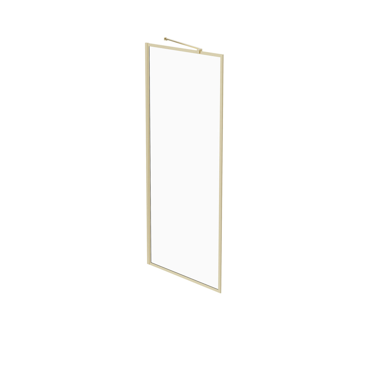 Neptune Louvart 34 x 79 3/4 in 8mm Framed Shower Screen - image 16