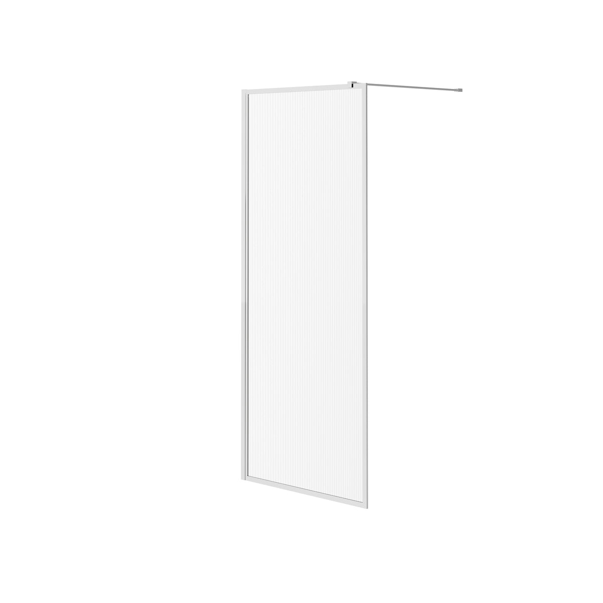 Neptune Louvart 34 x 79 3/4 in 8mm Framed Shower Screen - image 18