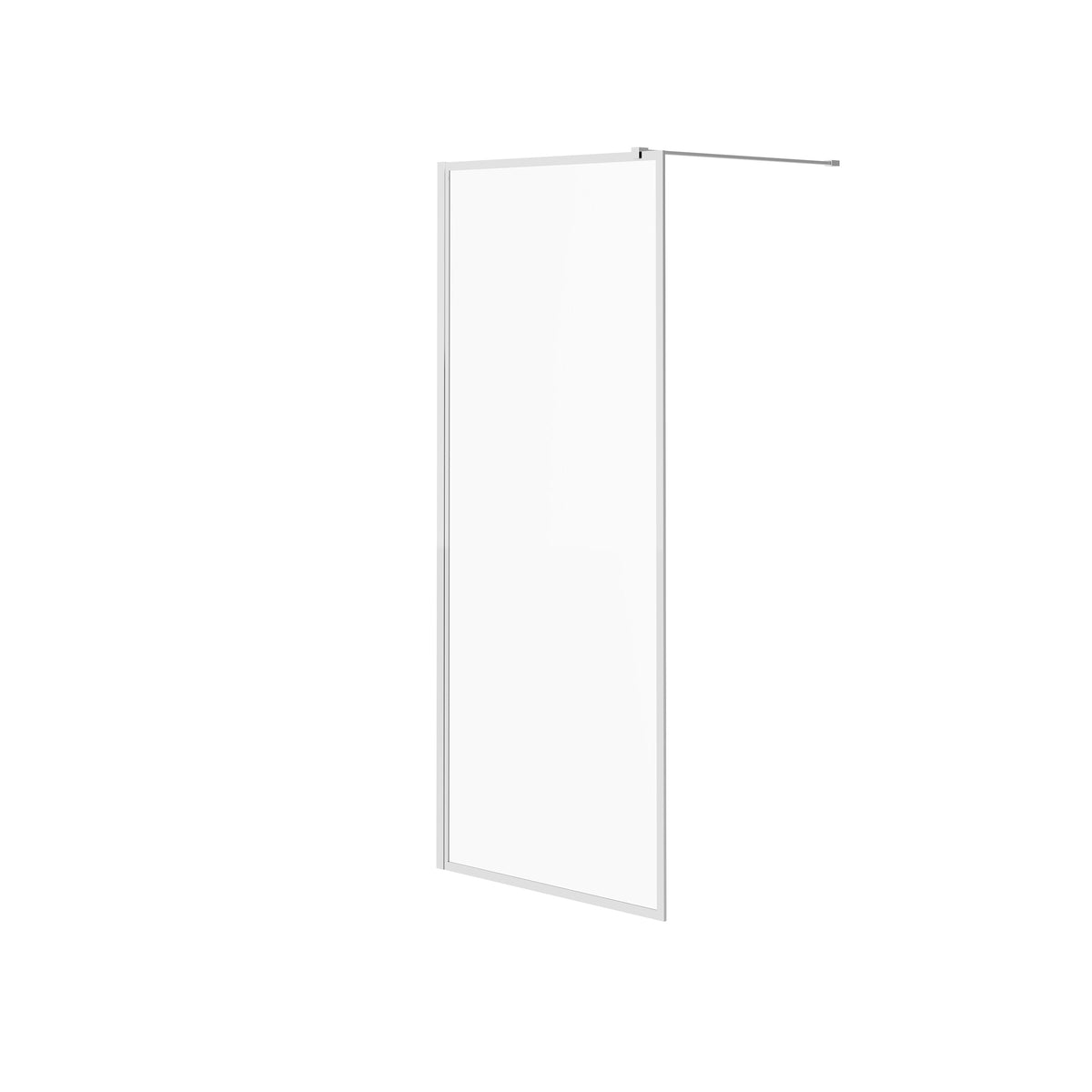 Neptune Louvart 34 x 79 3/4 in 8mm Framed Shower Screen - image 2