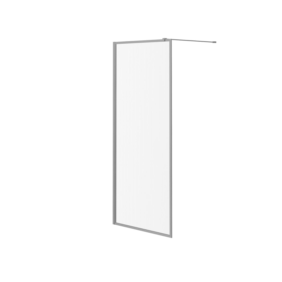 Neptune Louvart 34 x 79 3/4 in 8mm Framed Shower Screen - image 22