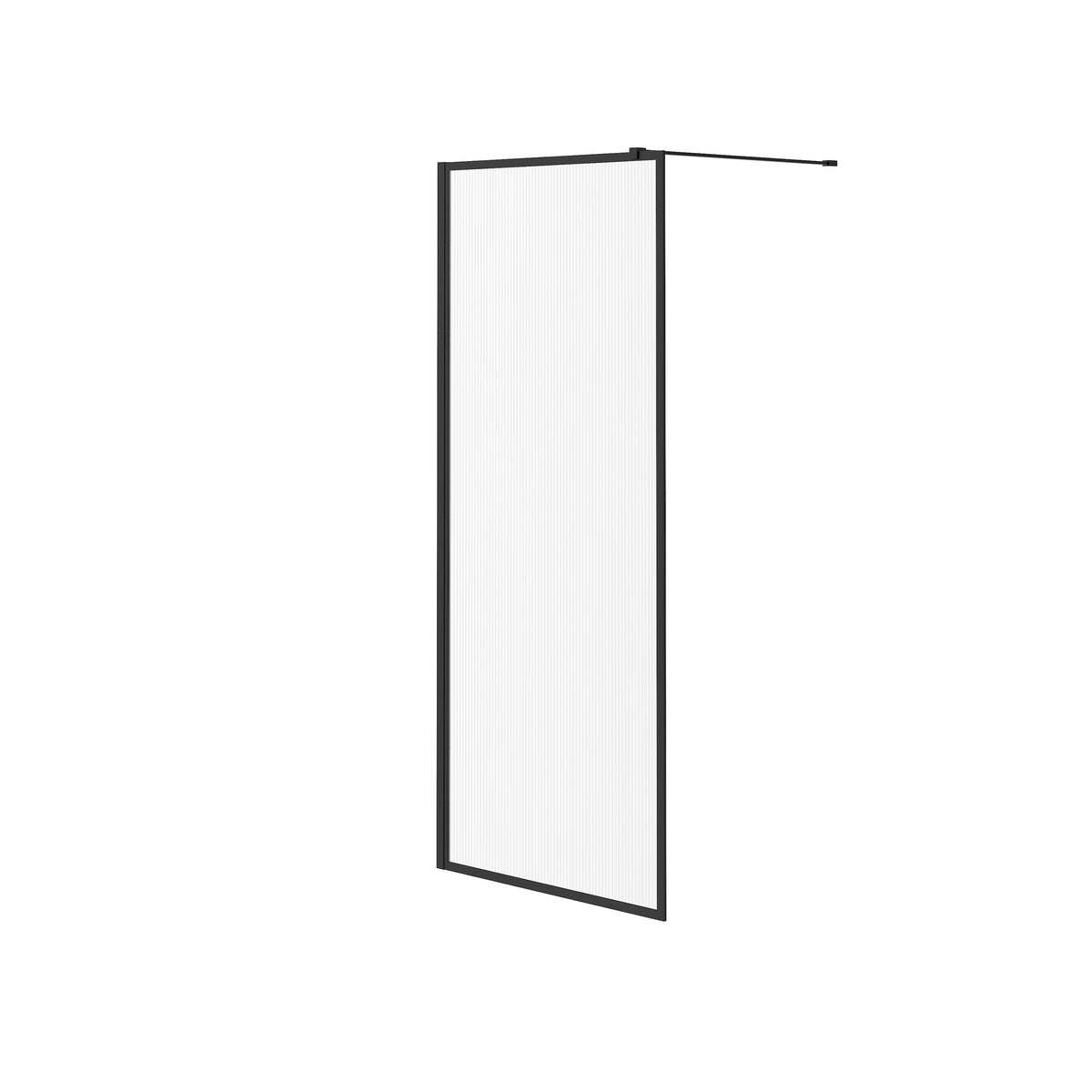 Neptune Louvart 34 x 79 3/4 in 8mm Framed Shower Screen - image 26