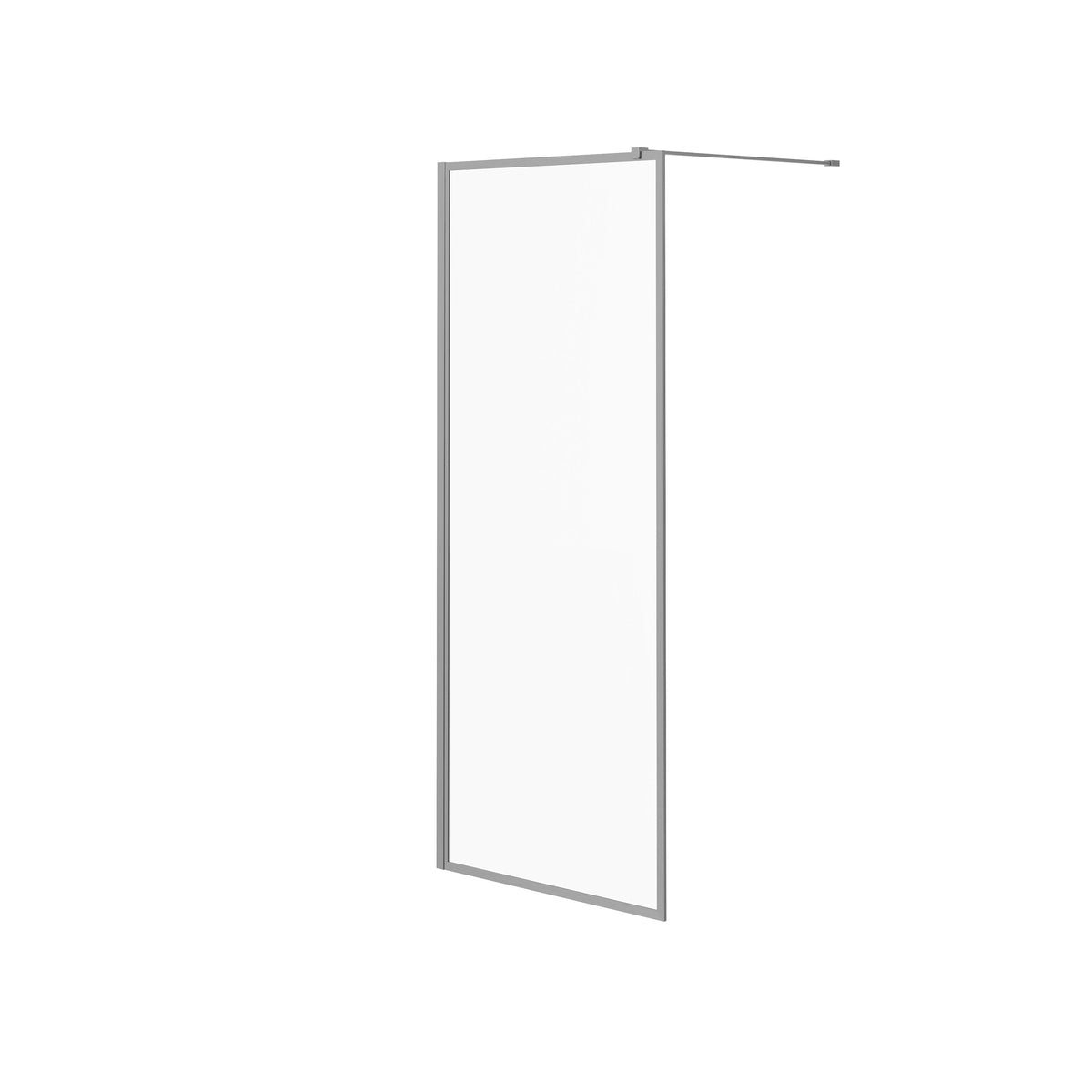 Neptune Louvart 34 x 79 3/4 in 8mm Framed Shower Screen - image 6