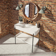 Neptune Melville 47 Solid Surface Console in Matte White