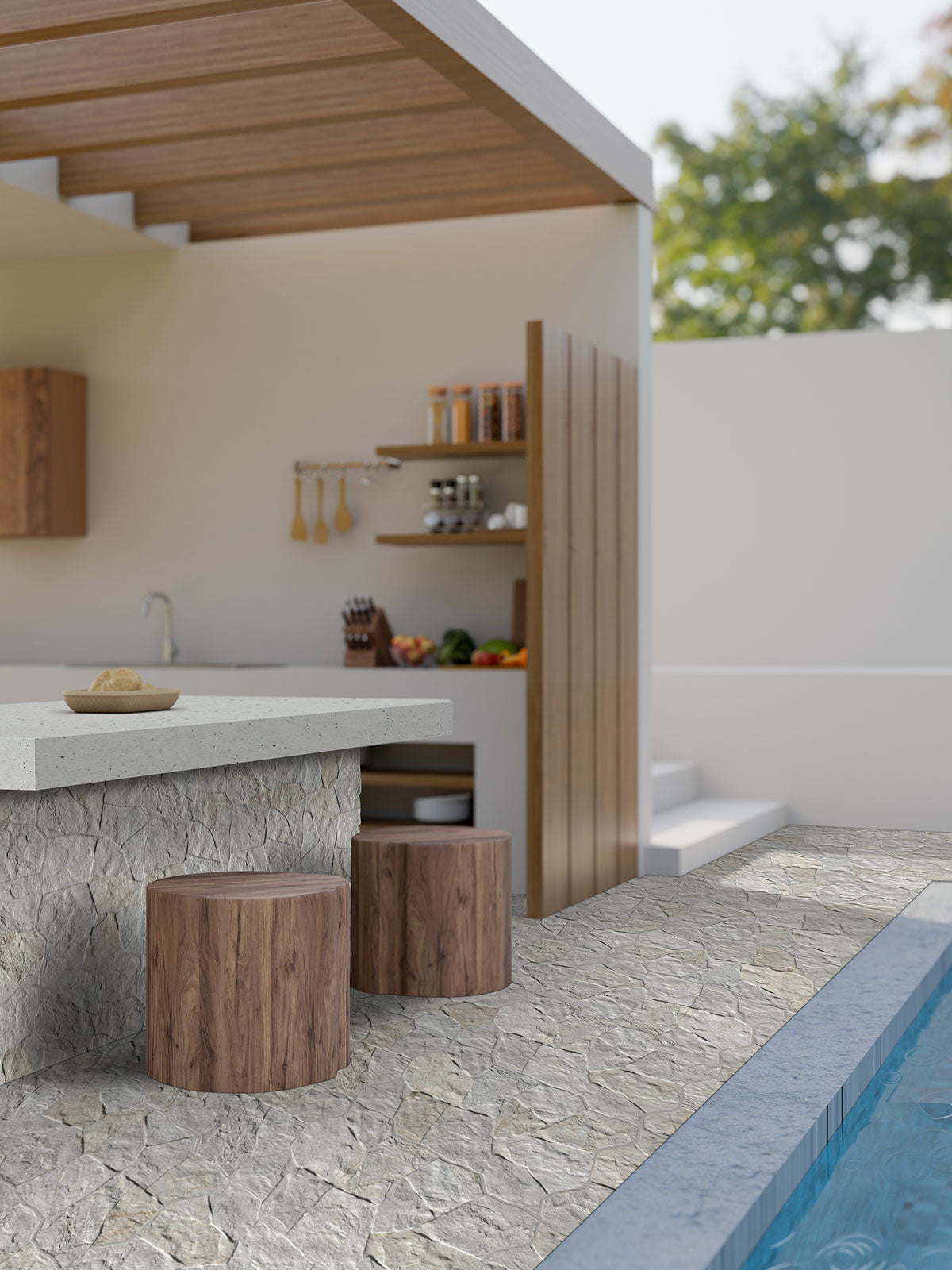 MSI Neptune Micas 16 x 24 Matte Porcelain tile (NWGNEPMIC1624-N) – MSI room scene