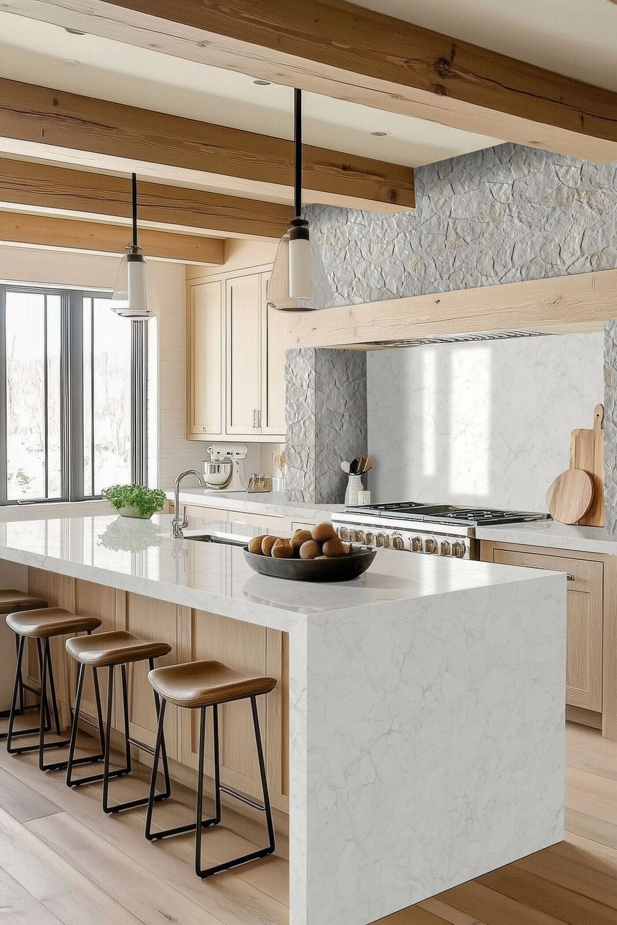 MSI Neptune Micas 16 x 24 Matte Porcelain tile (NWGNEPMIC1624-N) – MSI room scene (kitchen)