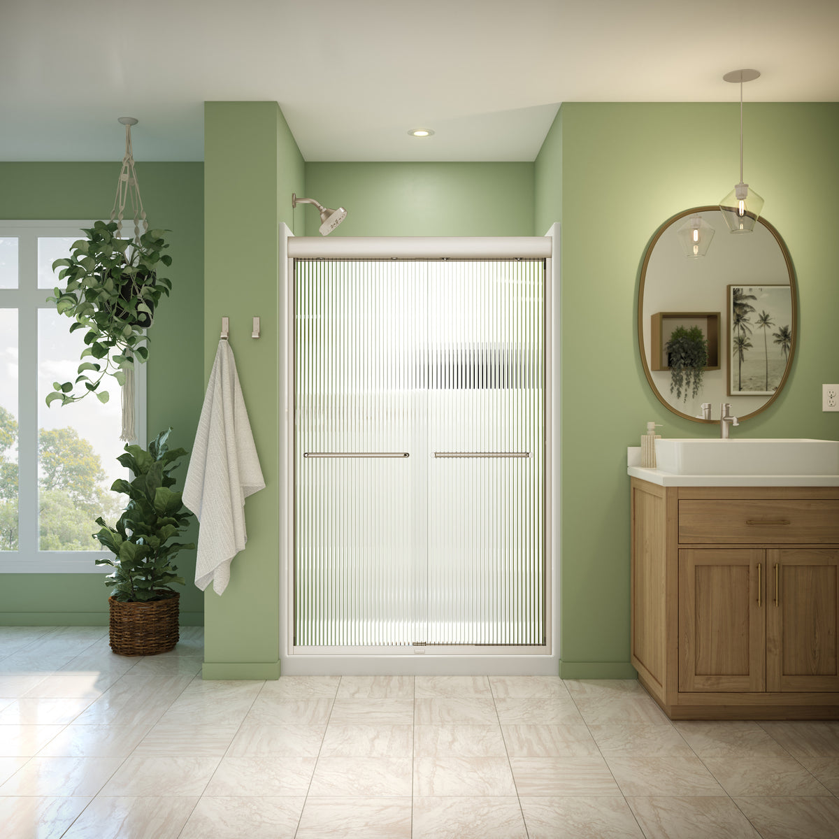 Neptune Misca 43-47 x 71 in 6mm Bypass Shower Door for Alcove Installation - image 17