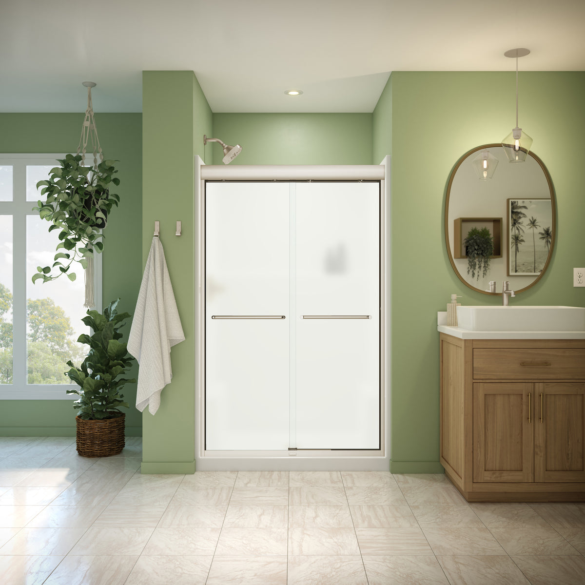 Neptune Misca 43-47 x 71 in 6mm Bypass Shower Door for Alcove Installation - image 29