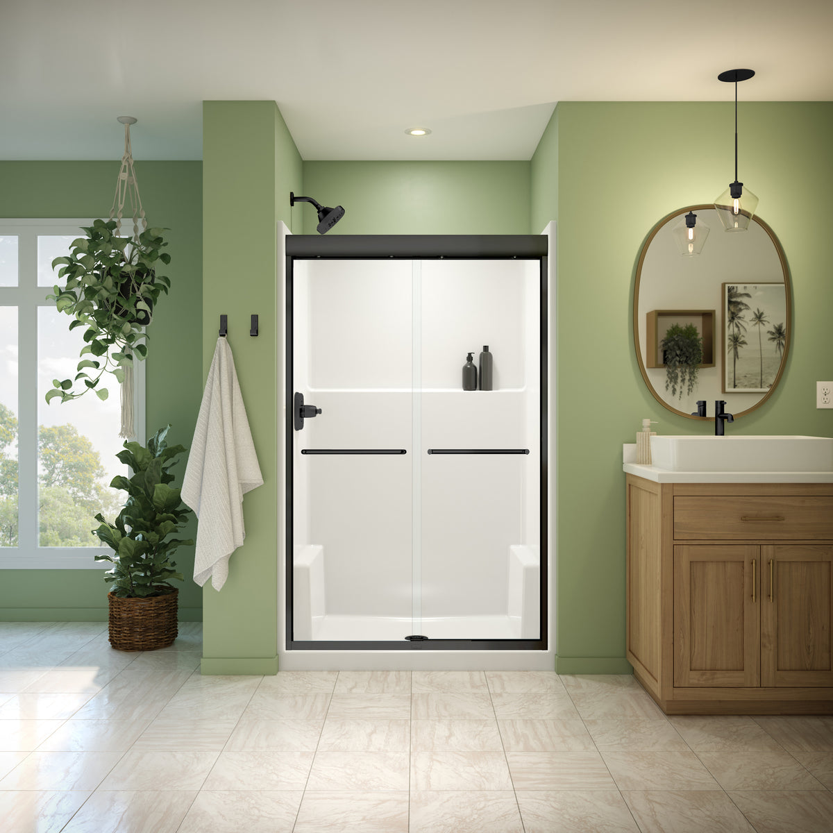 Neptune Misca 43-47 x 71 in 6mm Bypass Shower Door for Alcove Installation - image 9