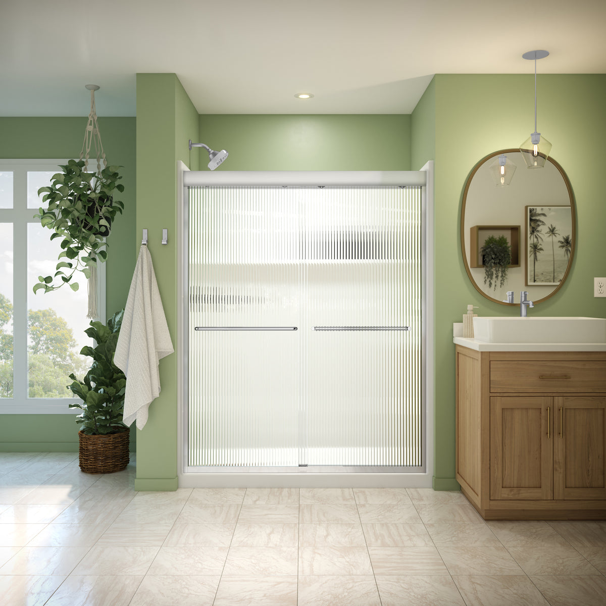 Neptune Misca 55-59 x 71 in 6mm Bypass Shower Door for Alcove Installation - image 13