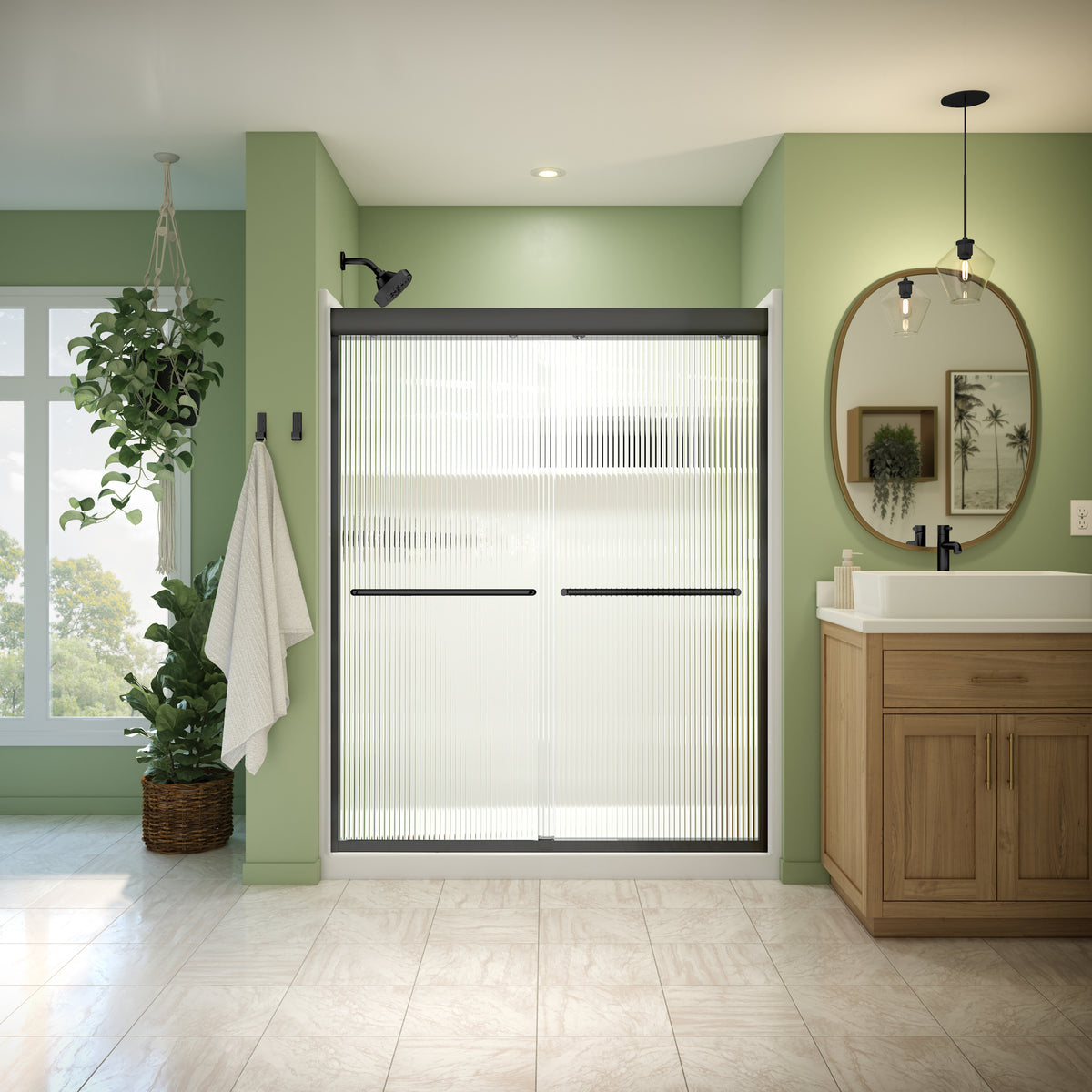 Neptune Misca 55-59 x 71 in 6mm Bypass Shower Door for Alcove Installation - image 21
