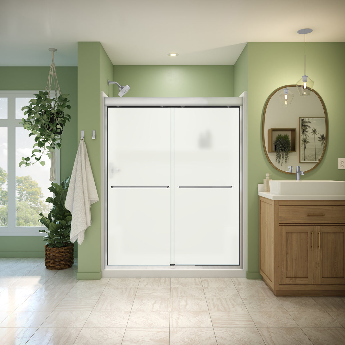 Neptune Misca 55-59 x 71 in 6mm Bypass Shower Door for Alcove Installation - image 25