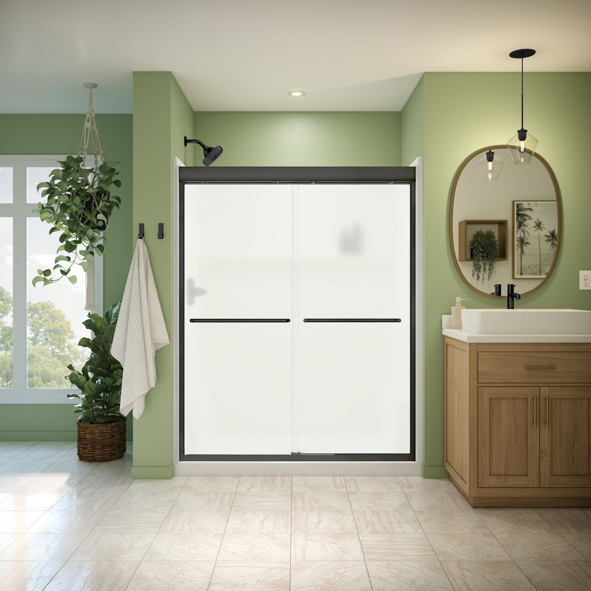 Neptune Misca 55-59 x 71 in 6mm Bypass Shower Door for Alcove Installation - image 33