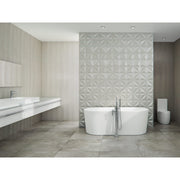 Neptune Nice F1 3266 AFR Acrylic Freestanding Center Drain Bathtub in White