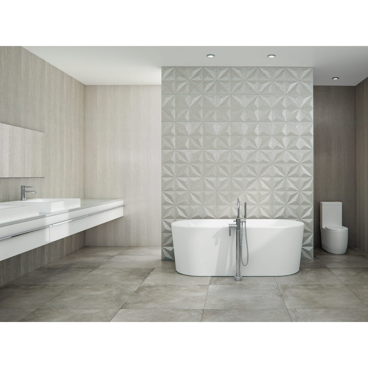 Neptune Nice F1 3266 AFR Acrylic Freestanding Center Drain Bathtub in White