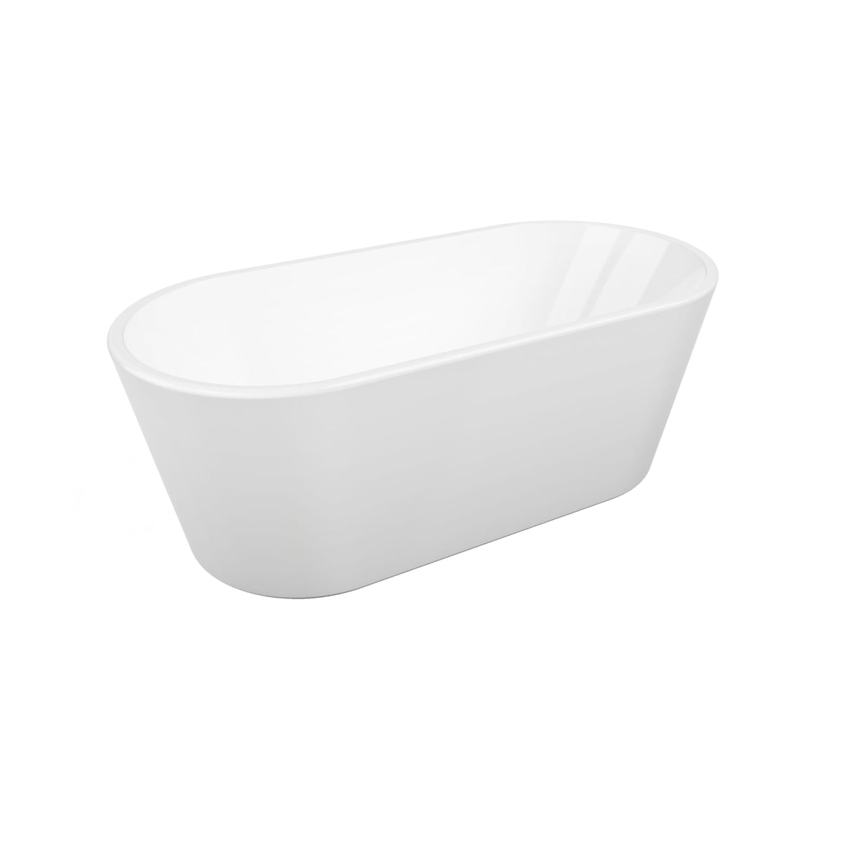 Neptune Nice F1 3266 AFR Acrylic Freestanding Center Drain Bathtub in White - image 2